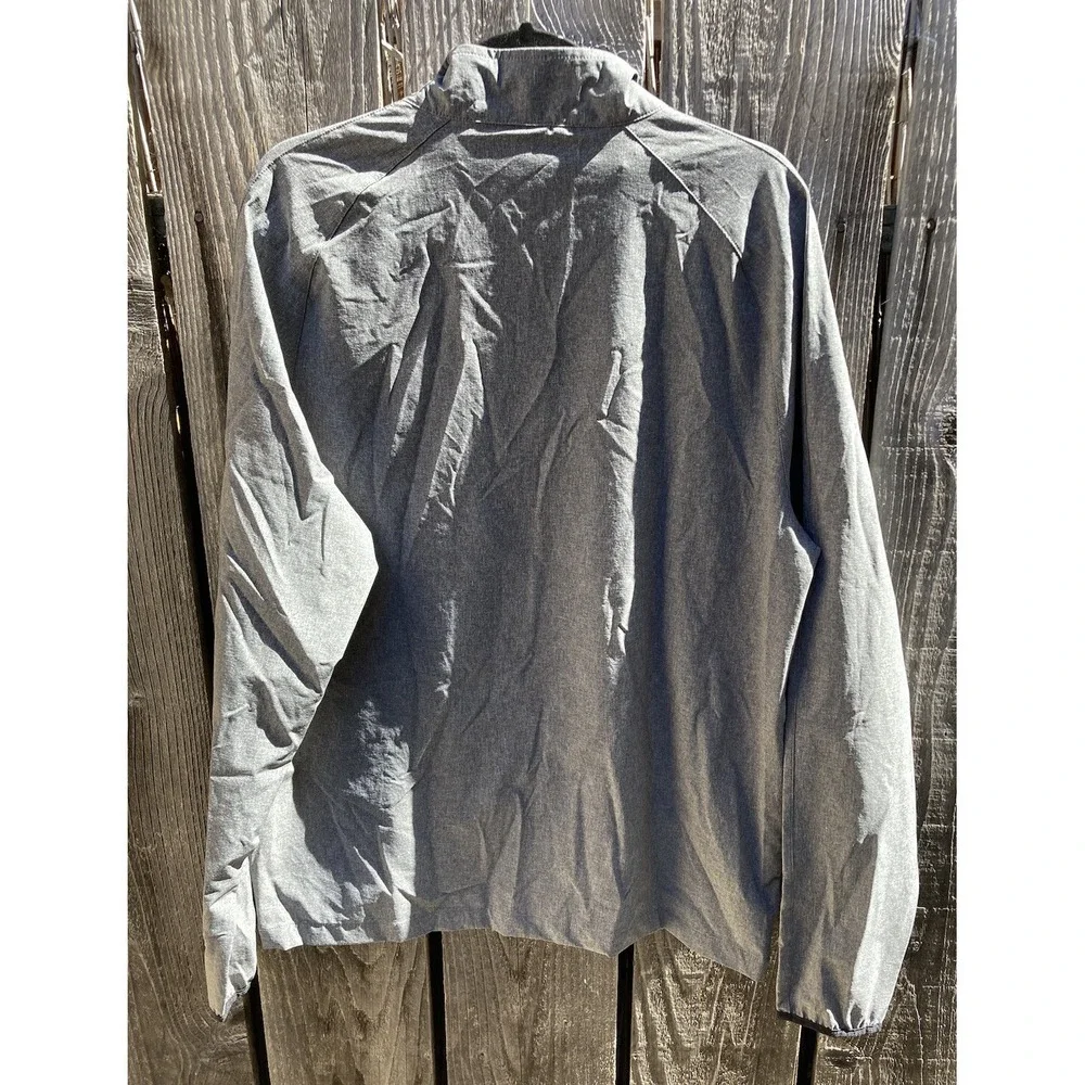 Men's Toes on the Nose Jacket Gray Full-Zip Dawn Patrol L Poly Beach Surf UPF